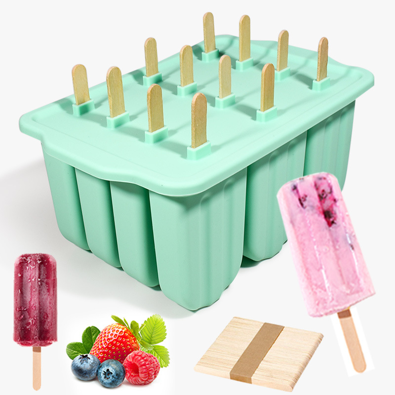 12 ice cream mold with free stick